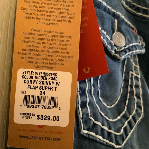 True Religion curvy skinny super T Jeans - Picture 11 of 12